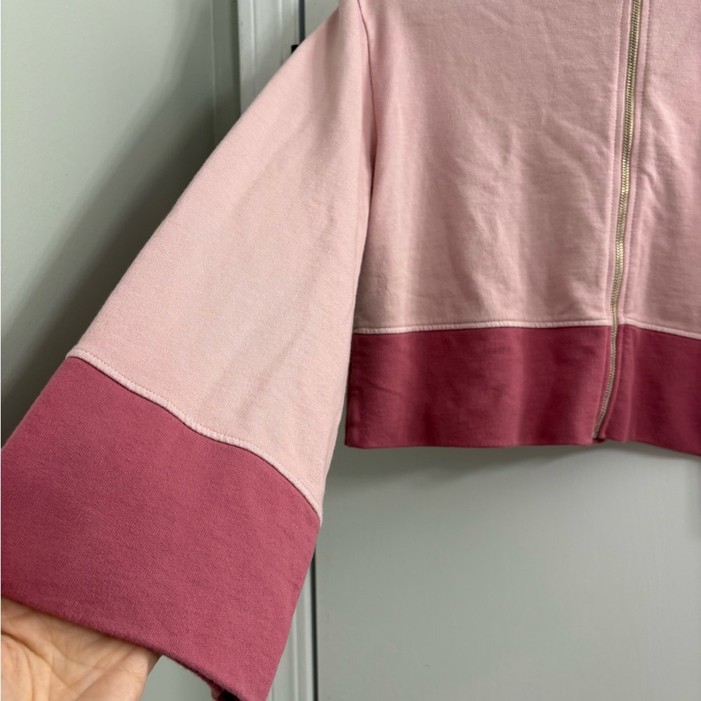 NWOT Anthropologie t.la Pink Cropped Hoodie - Picture 2 of 4